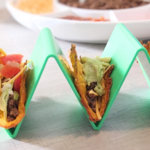 Easy keto tacos made with ground beef and homemade taco seasoning. No need to worry about preservatives or maltodextrin with this recipe. Ready in under 30 minutes!