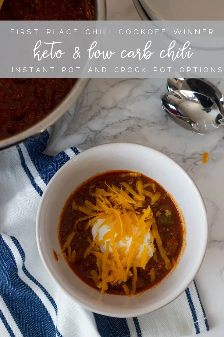 Low carb chili that's so good it won a non-keto chili cookoff! Big on flavor, low on carbs, and kid friendly. Perfect for chili dogs, keto cornbread, and nachos.