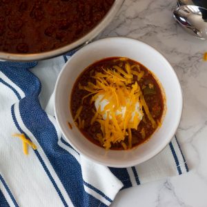 Low carb chili that's so good it won a non-keto chili cookoff! Big on flavor, low on carbs, and kid friendly. Perfect for chili dogs, keto cornbread, and nachos.