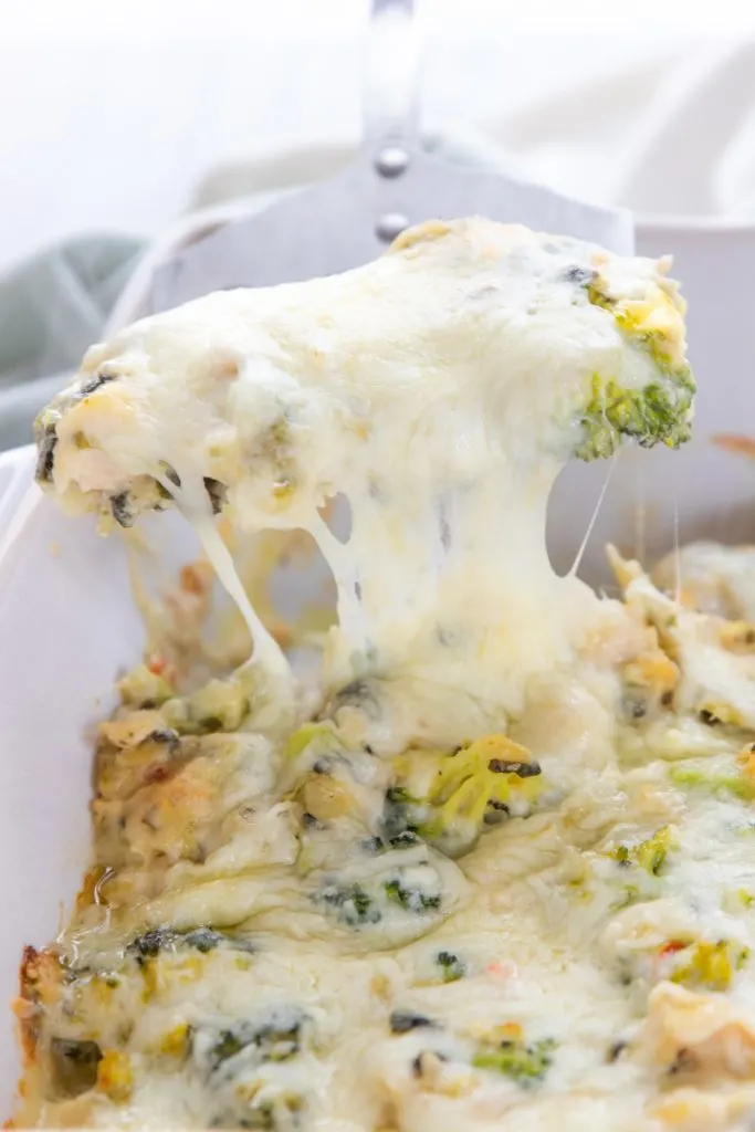 Save time in the kitchen with this easy, halfway homemade, one dish keto chicken casserole that's ready in just 30 minutes. 