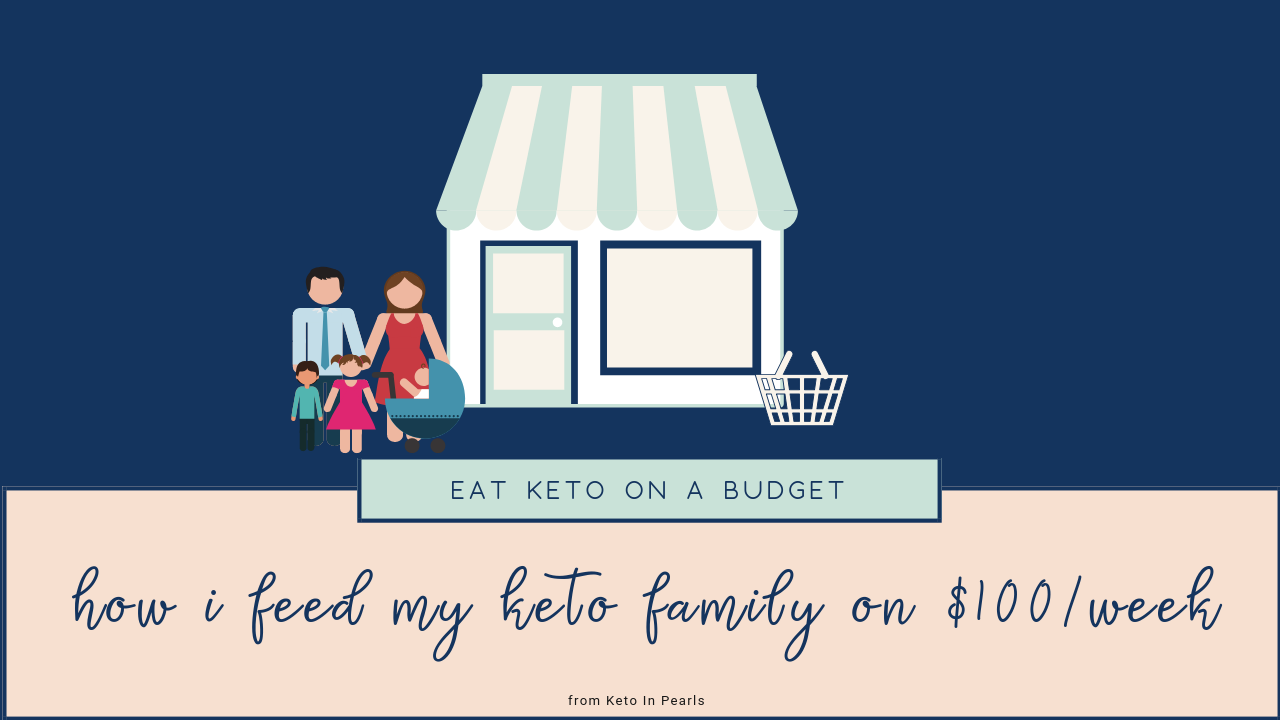How I feed my family keto meals on only $100 per week. It is possible to eat keto on a budget! I'll show you exactly what I buy and how much I spend.