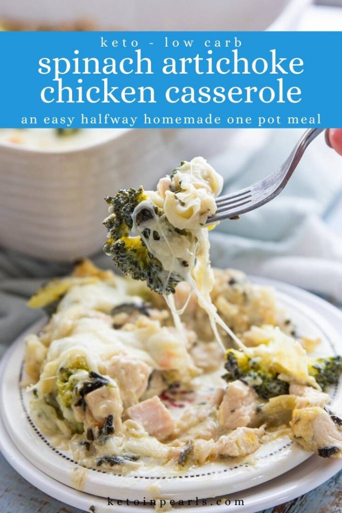 Save time in the kitchen with this easy, halfway homemade, one dish keto chicken casserole that's ready in just 30 minutes. 