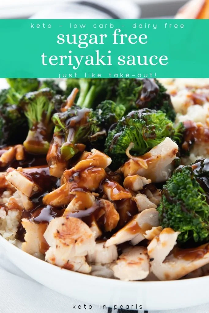 This sugar free teriyaki sauce is a simple and fast way to curb the hibachi craving on your ketogenic diet. Ready in just 10 minutes. Perfect for keto chicken teriyaki, beef, hibachi vegetables, or cauliflower rice!