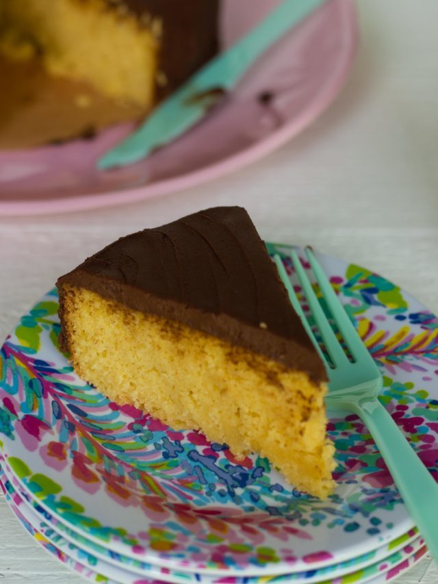 Keto Yellow Cake with Chocolate Frosting Story