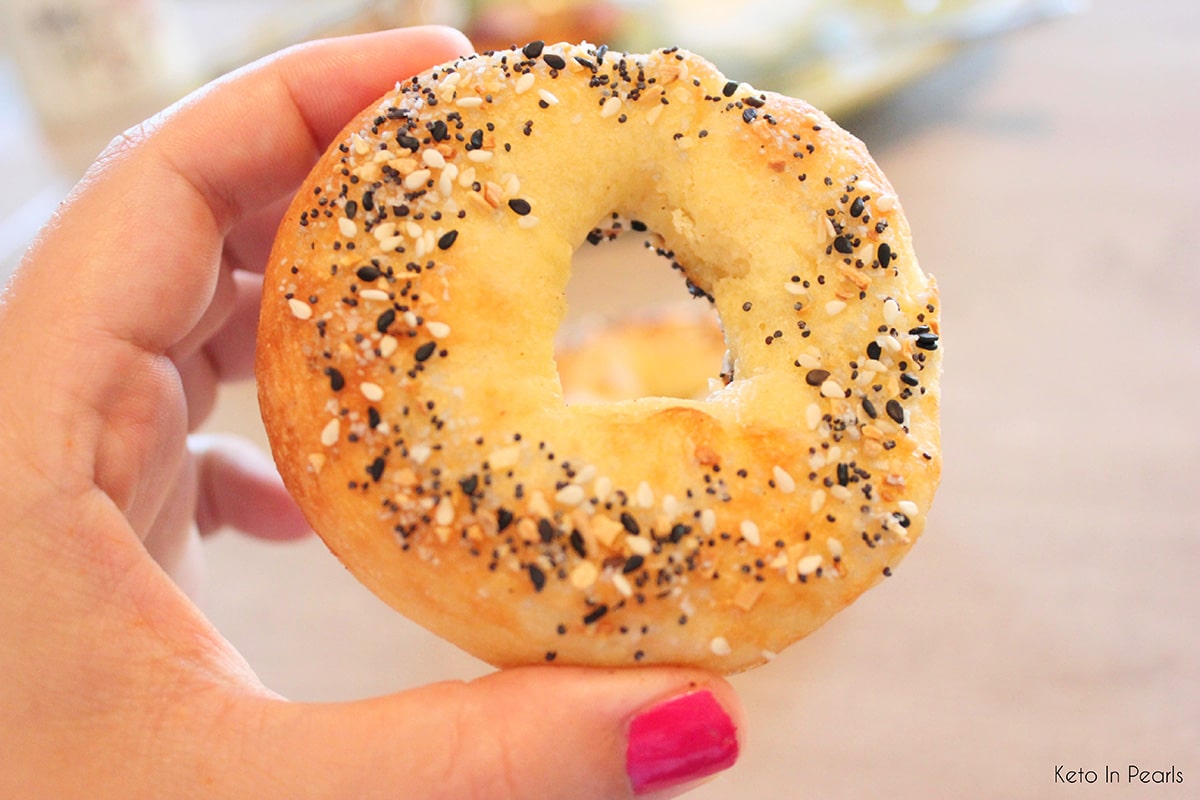 Skip the biscuit and make a low carb bagel for a breakfast sandwich.