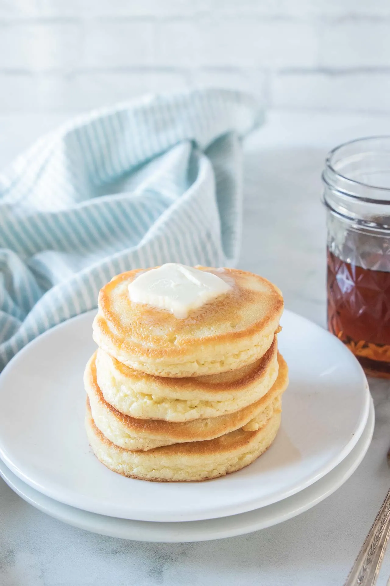 Short stack of the best keto pancakes.
