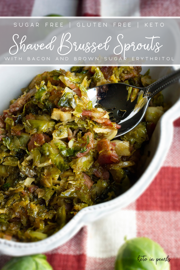Shaved brussel sprouts are sautéed until tender and caramelized with bacon and brown sugar! Even if you don't like brussel sprouts,