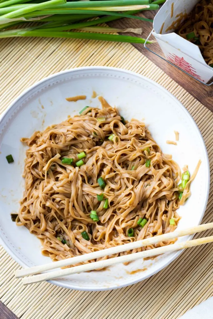 Copycat low carb lo mein rivals any takeout restaurant.