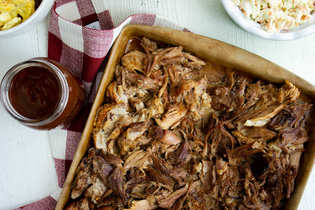 Only 5 ingredients are needed to make this easy keto pulled pork bbq. This zero carb bbq can be made in your Instant Pot or Crock-Pot.