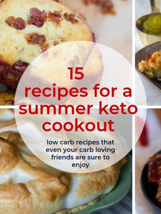 Hosting a keto cookout is easy with these 15 low carb bbq recipes that all of your carb loving friends are sure to love. Including keto cornbread and bbq!