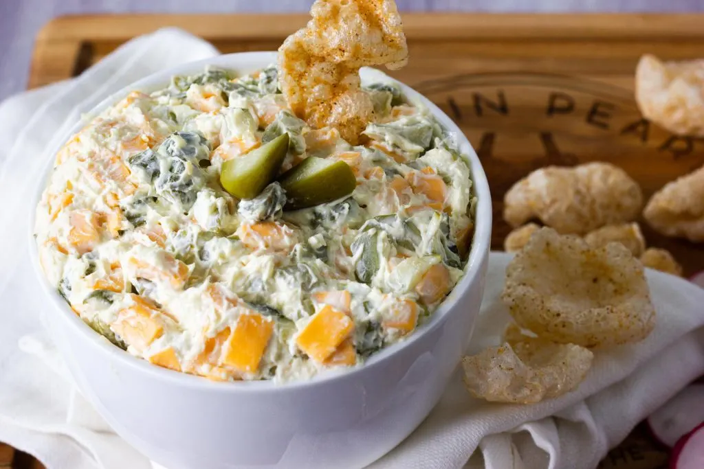 Keto Dill Pickle Dip: nearly zero carb keto snack