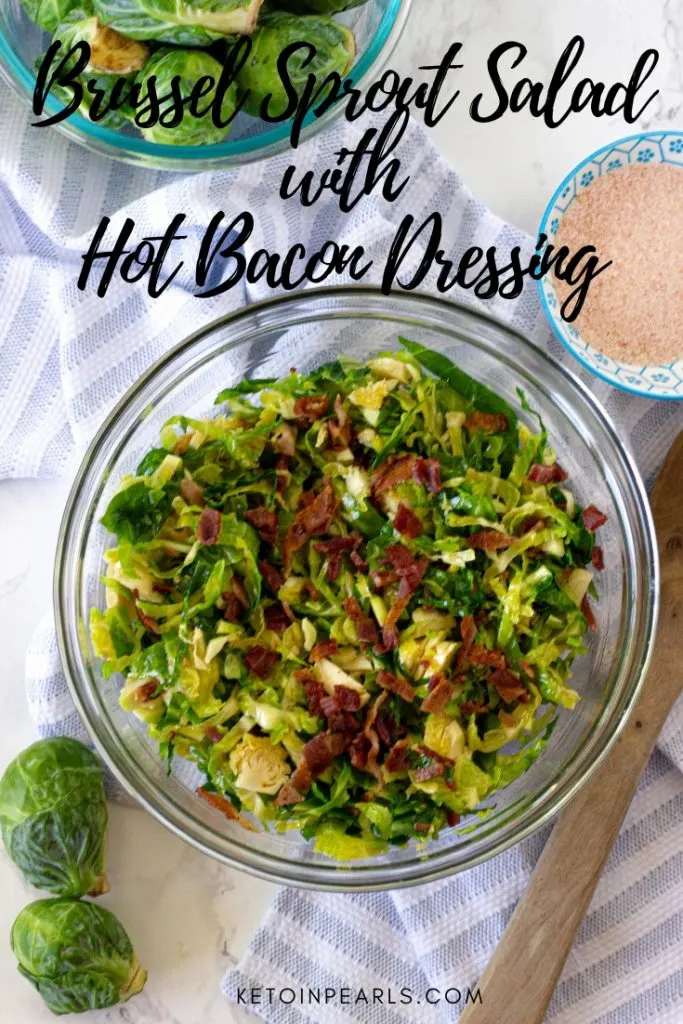A keto brussel sprout recipe with bacon that doesn't require an oven. These keto brussel sprouts are only 3.5 net carbs, dairy free, gluten free, and low carb.