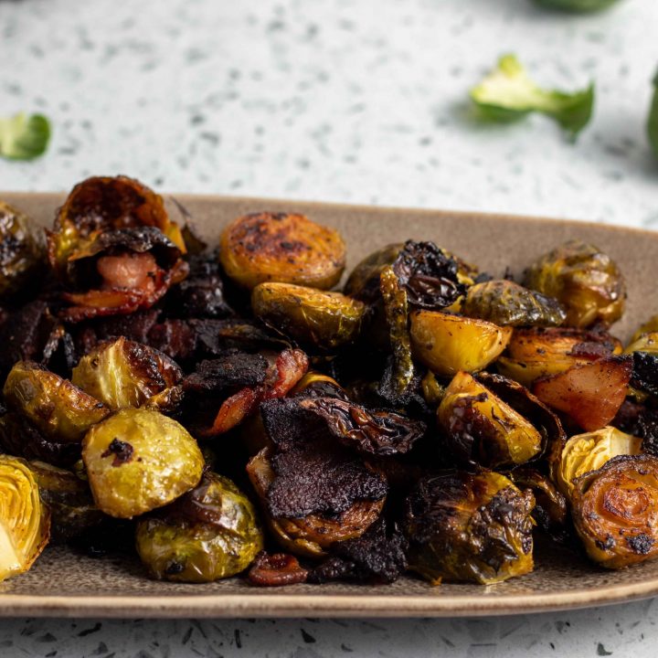 The Best Crispy Keto Brussel Sprouts with Bacon
