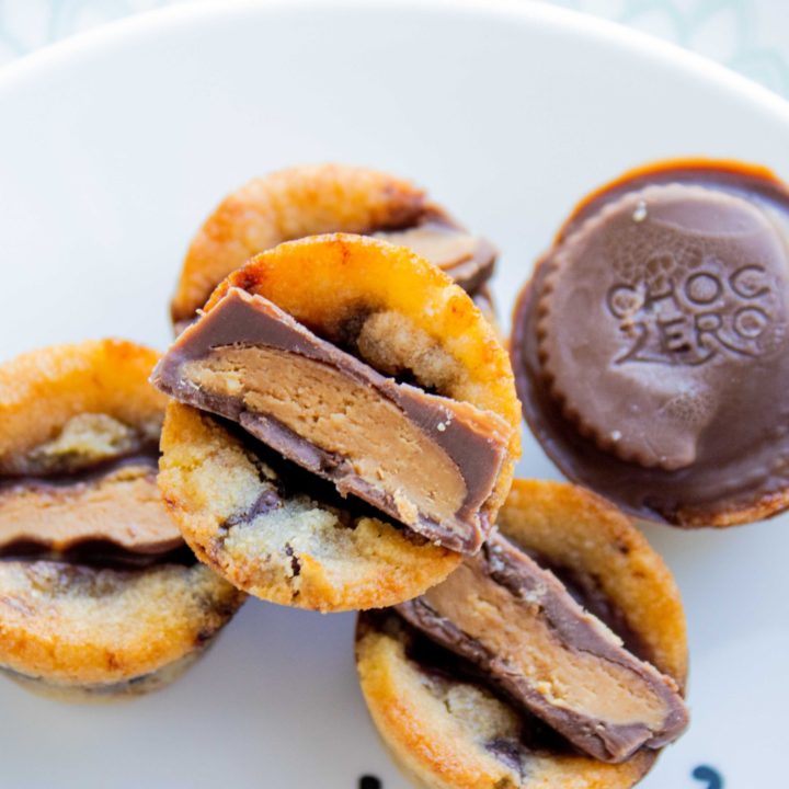 Chocolate Chip Peanut Butter Cup Keto Cookie Bites