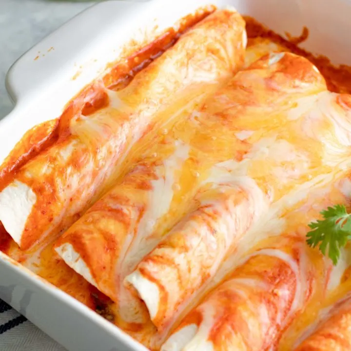 Easy Low Carb Enchiladas with Beef