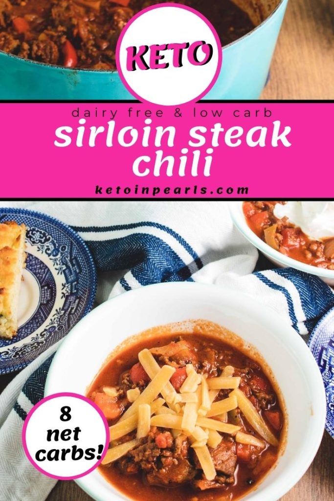 Low Carb Steak Chili Keto In Pearls
