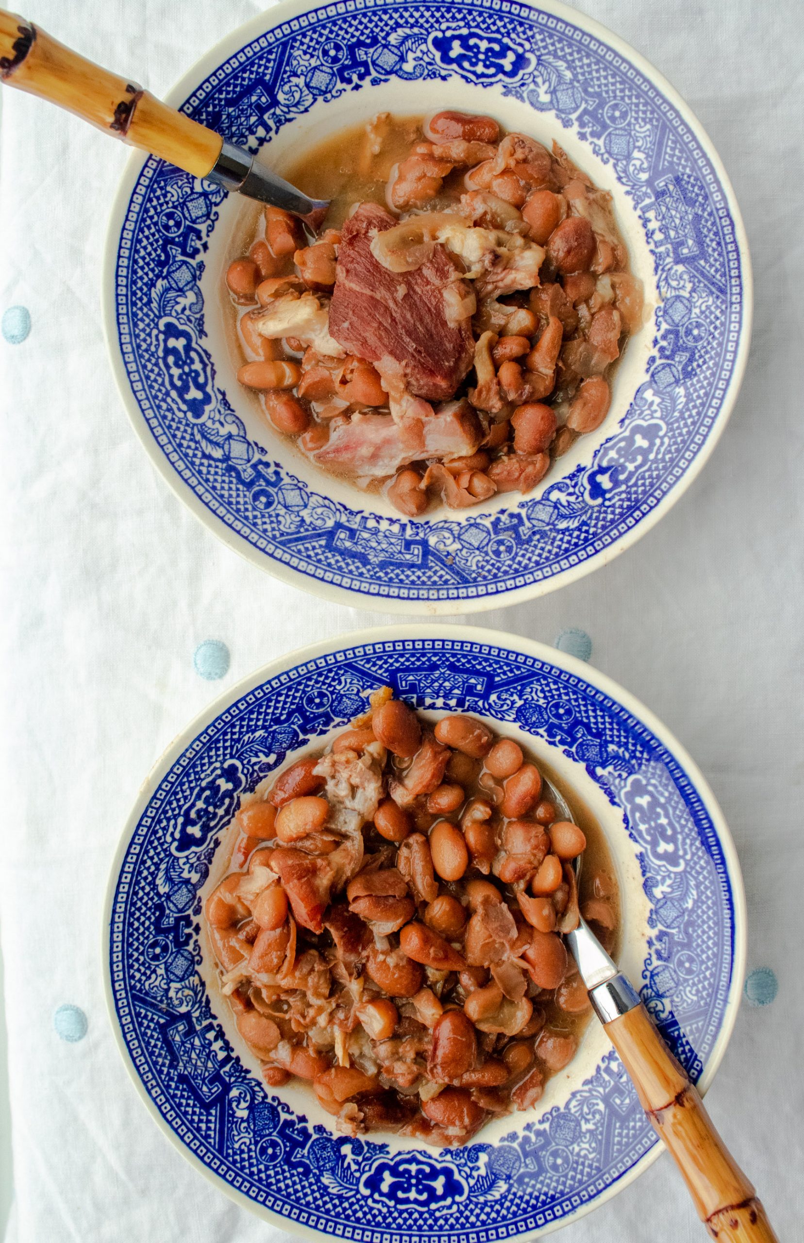 Soup beans, or southern pinto beans, are the perfect way to use up a leftover hamhock. This blog post will walk you through making the best ham and bean soup using your Instant Pot. If you've never cooked dry beans before, fear not, this post is just for you!