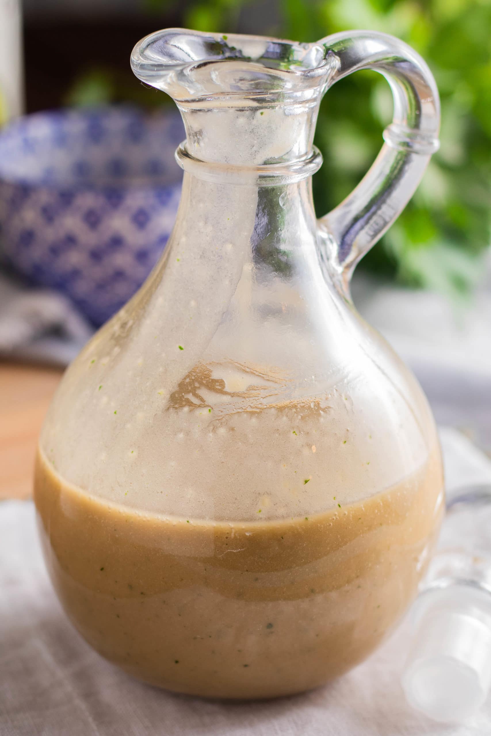 Homemade dijon vinaigrette salad dressing. Only 6 ingredients are needed to make this homemade salad dressing. 