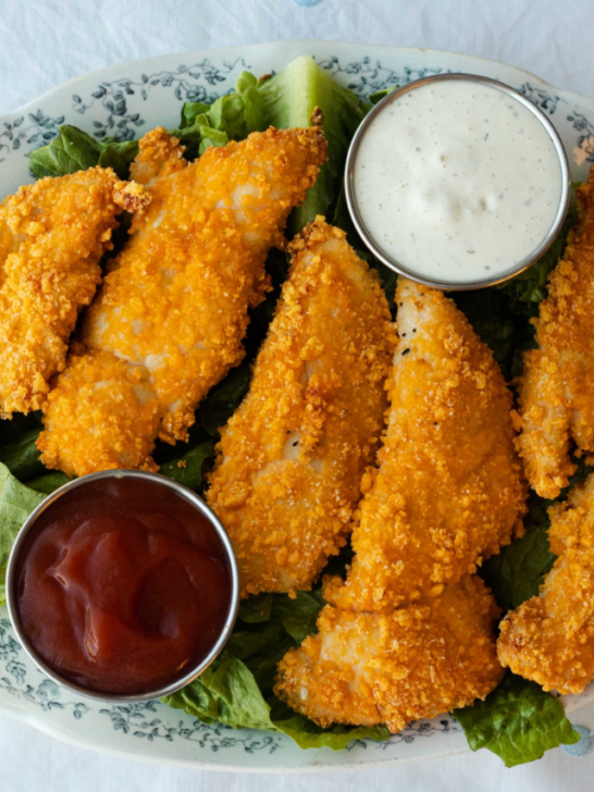 Crunchy Keto Chicken Tenders (no pork rinds!) Story Poster Image