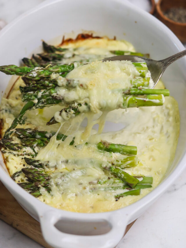 Roasted Asparagus with Cheese