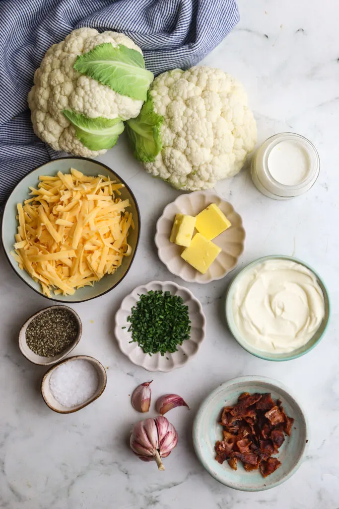 Delicious Cauliflower Casserole ingredients