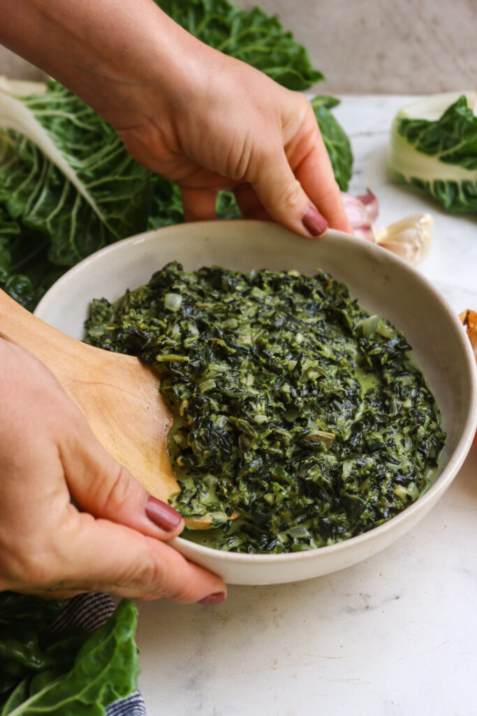 Creamed Spinach featured image below 
