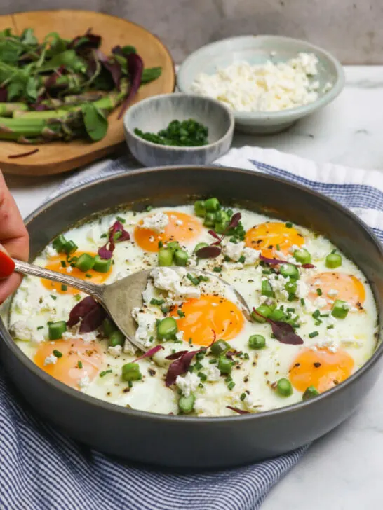 Baked Eggs Recipe featured image below