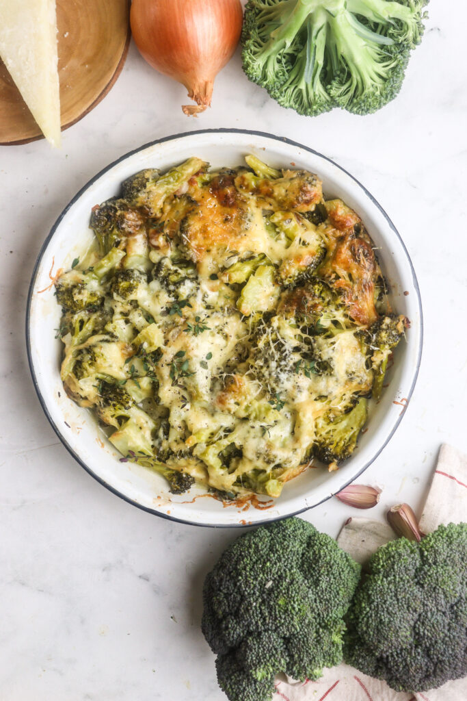 Healthy Broccoli Cheese Casserole featured image above