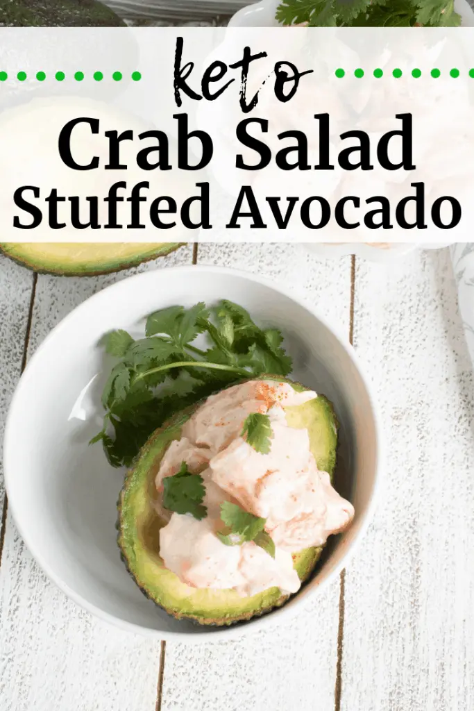 Crab Stuffed Avocado Salad Recipe featured image top shot