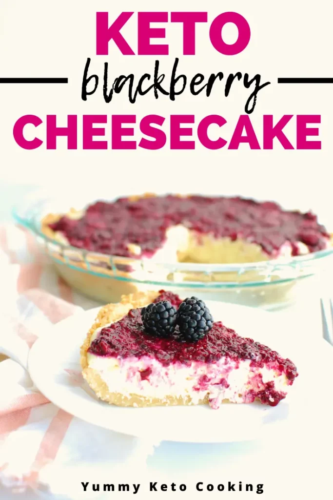 Keto Blackberry Cheesecake Recipe top shot