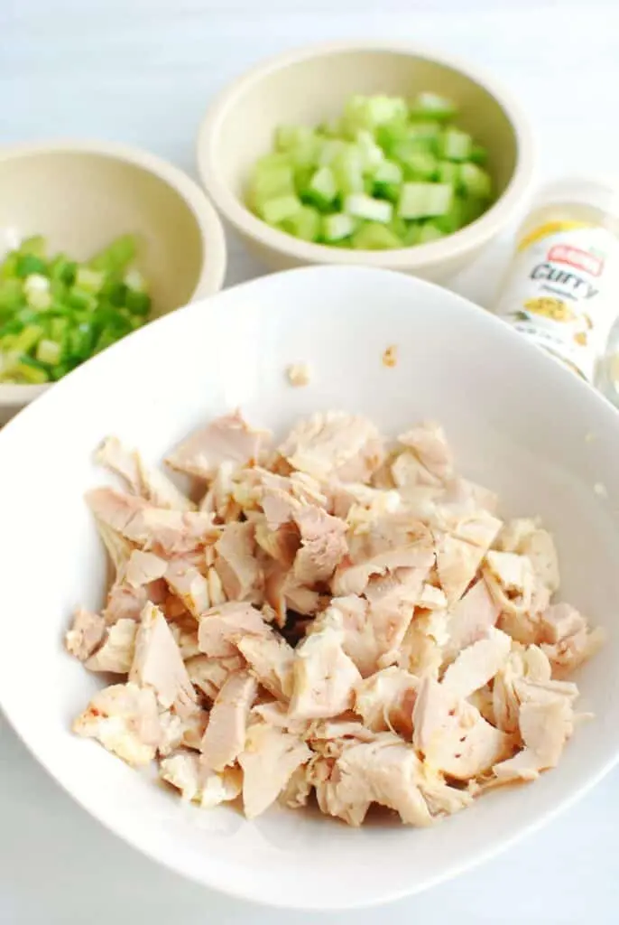 Keto Chicken Curry Salad Recipe front shot