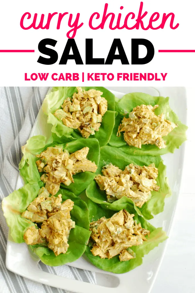 Keto Chicken Curry Salad Recipe featured image top shot