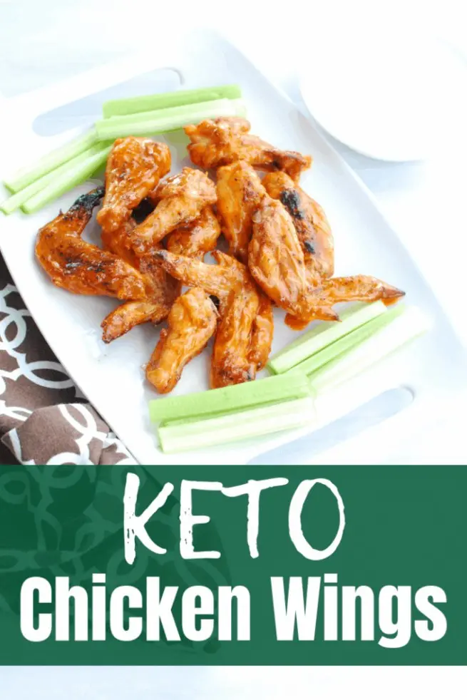 Low-Carb Crispy Keto Chicken Wings top shot