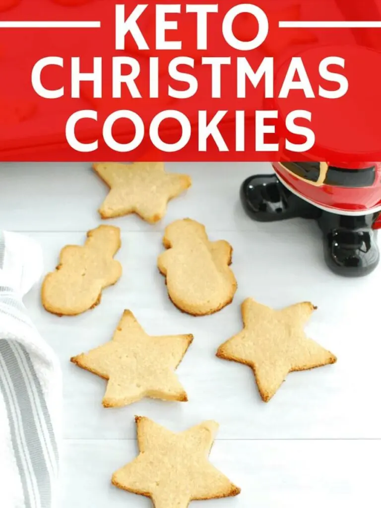 Keto Christmas Cookies Recipe featured image top shot