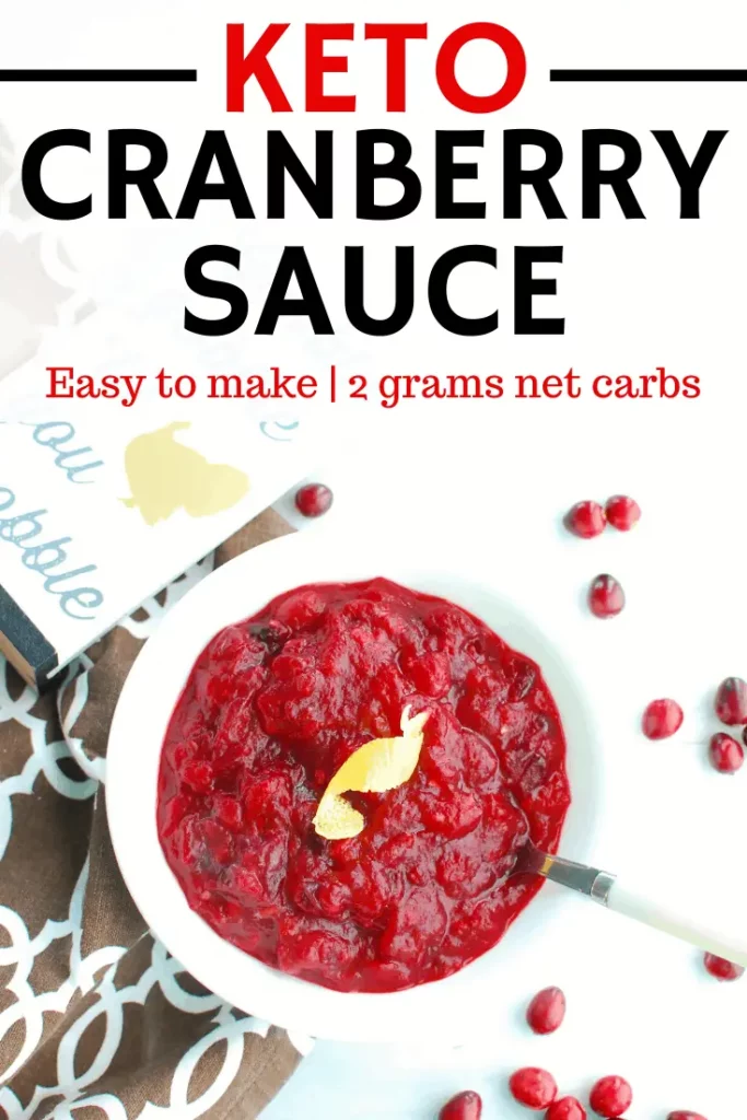 Keto Cranberry Sauce Recipe top shot