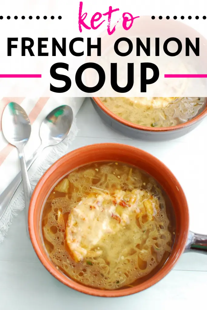 Keto French Onion Soup Recipe featured image top shot