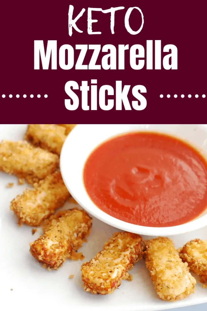 Keto Mozzarella Cheese Sticks Recipe main shot