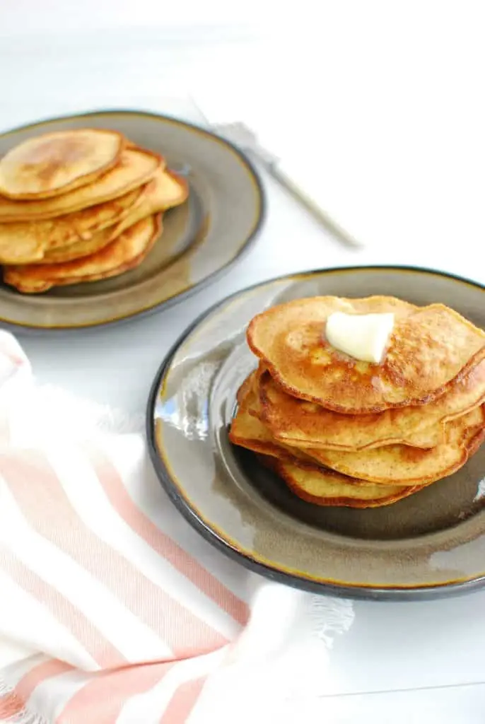 Keto Pancakes Recipe side top shot