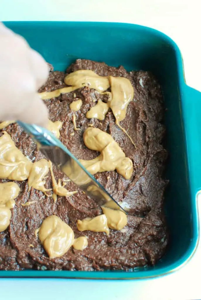 Keto Peanut Butter Brownies Recipe top shot