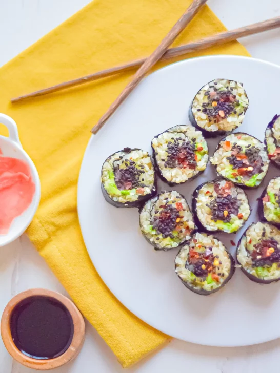 Keto Sushi Recipe top shot