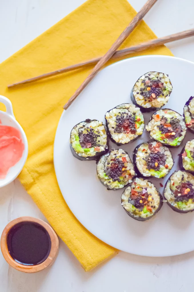 Keto Sushi Recipe top shot