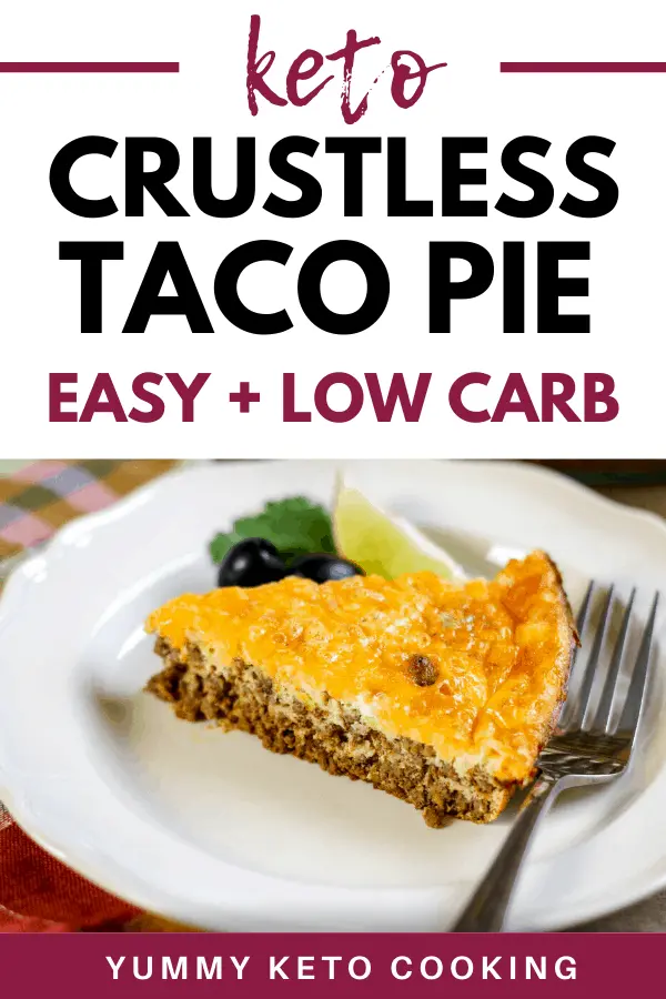 Keto Taco Pie Recipe featured image top view
