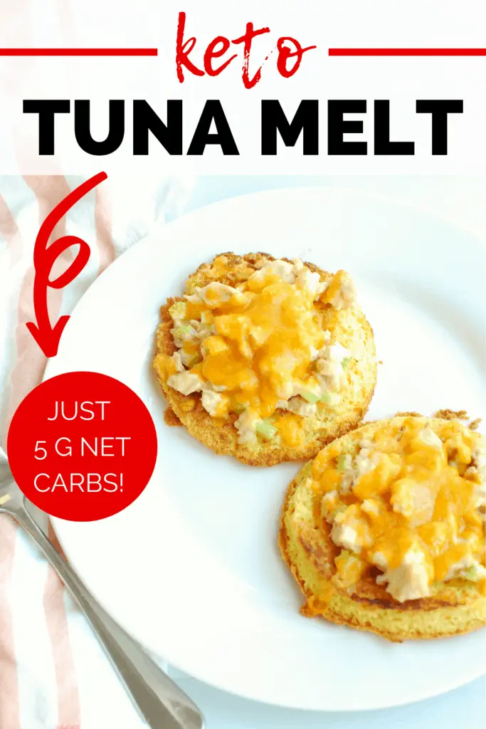 Keto Tuna Melt Recipe side top shot
